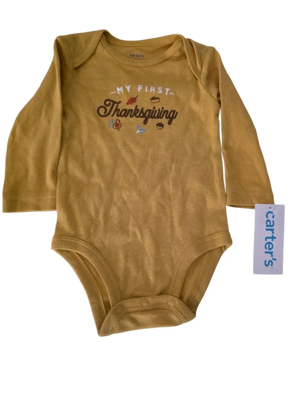 Carter's Baby Thanksgiving Onesie Size 6 Months